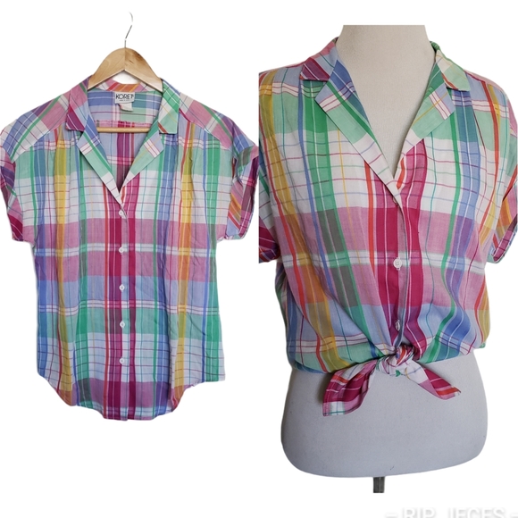 Tops - 4 for $32 plaid buttondown top